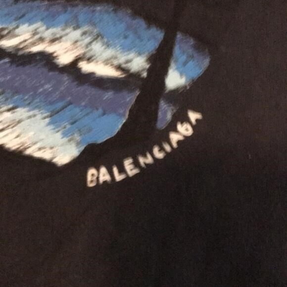 New Authentic BALENCIAGA Paris Sunset Graphic T-Shirt Oversize fit size XS - Picture 10 of 13
